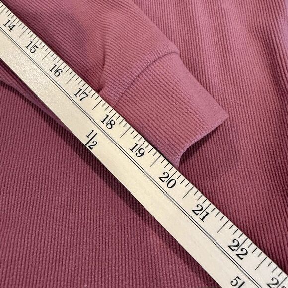 Marc New York Cozy Ribbed Crew Neck sweatshirt Rose Pink Size XS - Picture 9 of 10